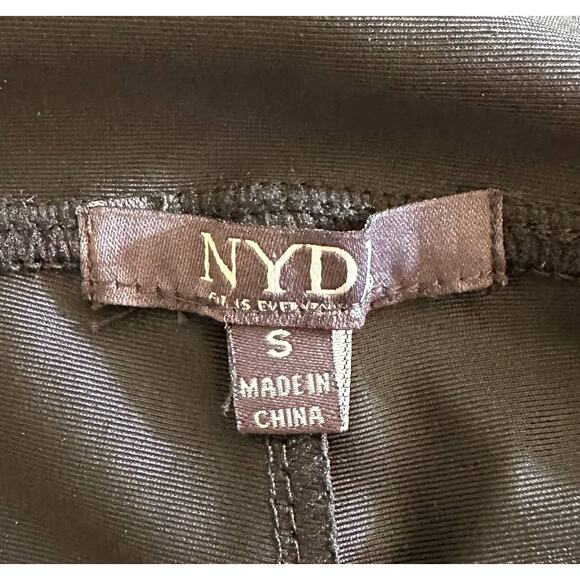 NYDJ New Women's Coated Leggings Pants High Rise Black Size Small - Picture 8 of 10